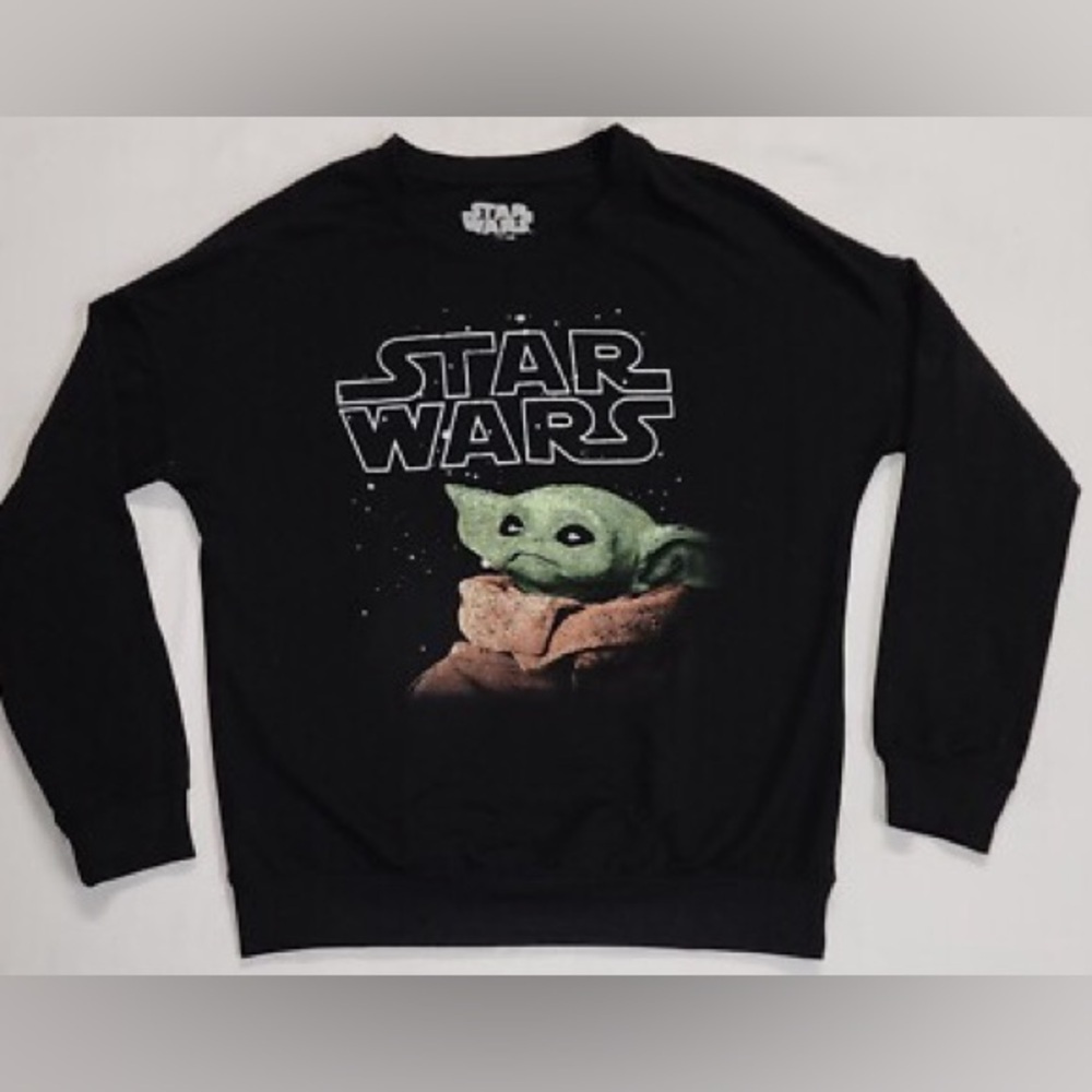 Star Wars Black Hoodie with Green Yoda Character Design